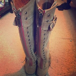 Madden girl tan riding boots